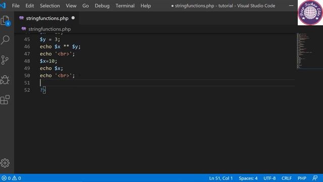 PHP Tutorial for beginner | absolute beginner #5 String Functions & Operators in PHP смотреть онлайн