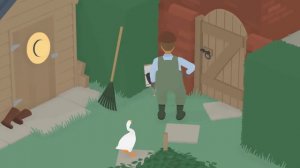 Гусь заставил садовника ударить себя молотком по пальцу.