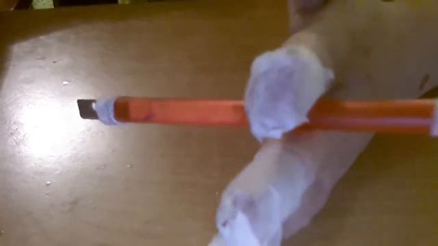 Нож из ручки