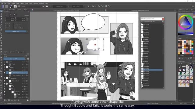 Manga Style Speech Bubbles for Krita V2.0 смотреть онлайн