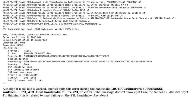 Ubuntu server failing to perform SSL handshake (ssl handshake failure:s23_lib.c) смотреть онлайн