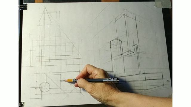 Рисуем композицию для СПбГАСУ. смотреть онлайн