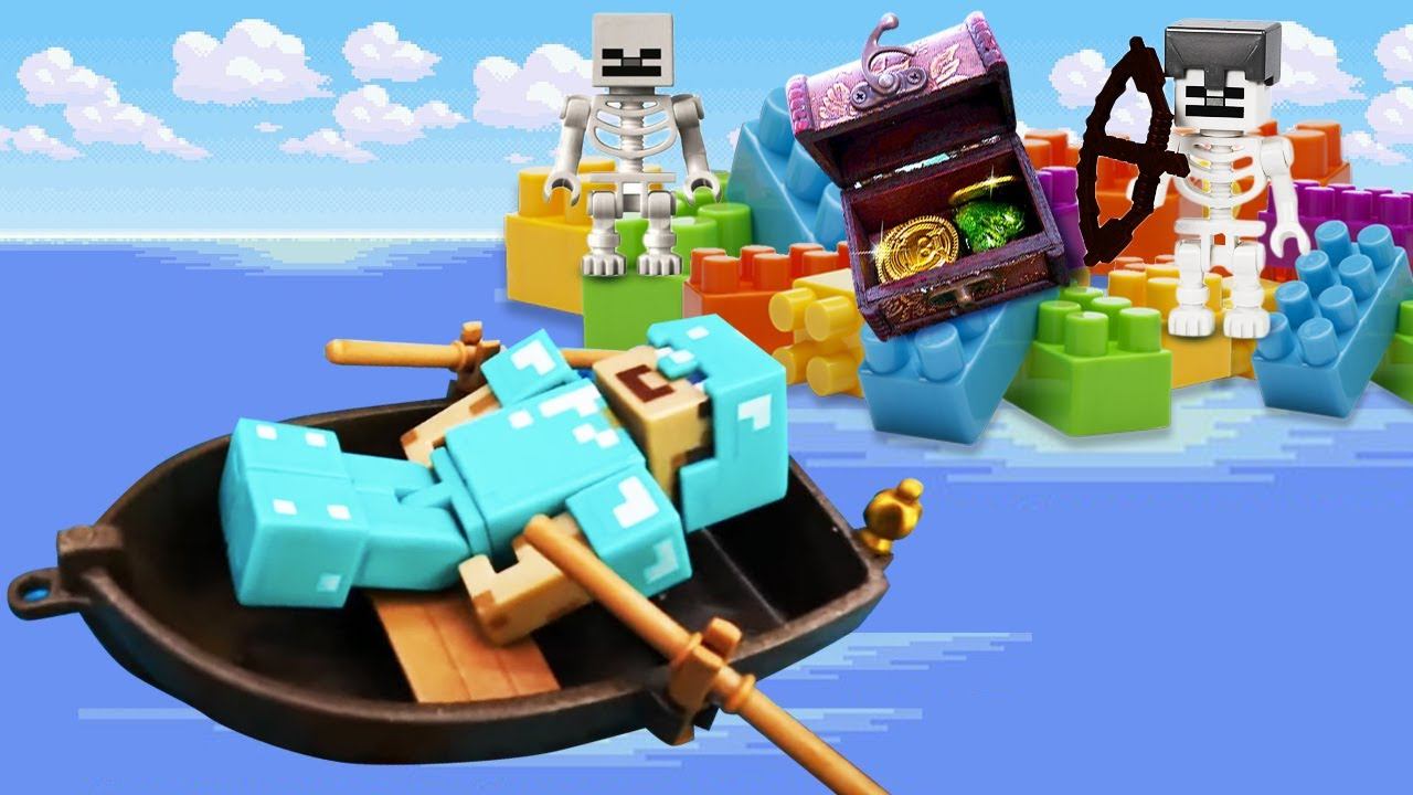 Майнкрафт ( Minecraft) — Игрушки из игры Майнкрафт — Играем с фигурками из Майна — Видео обзор игры смотреть онлайн