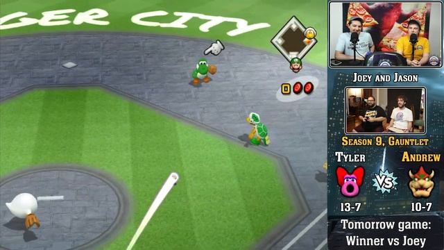 PERFECT CATCH! Andrew vs Tyler | Mario Superstar Baseball Season 9 смотреть онлайн