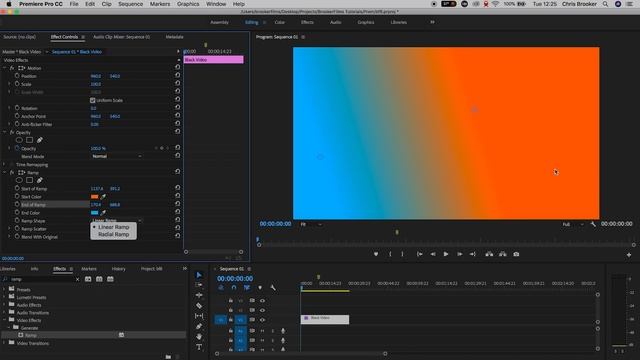 Create a Gradient Background in Premiere смотреть онлайн