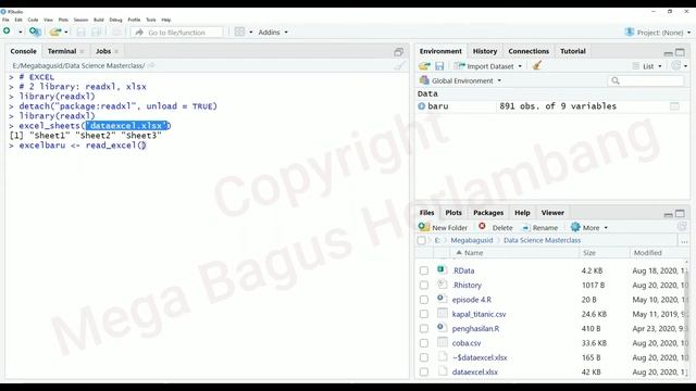 Tutorial Export Import CSV Excel di R #09 - Data Science Masterclass Menggunakan R смотреть онлайн