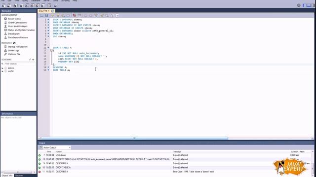Урок 2. Работа с таблицами в MySQL смотреть онлайн