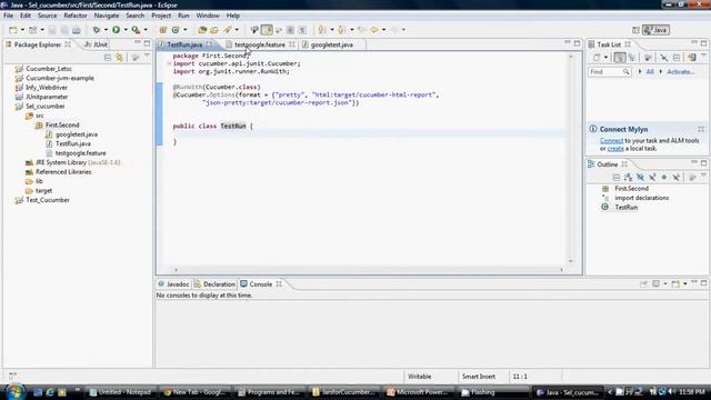 Configure Selenium Webdriver with Cucumber Example in Eclipse смотреть онлайн