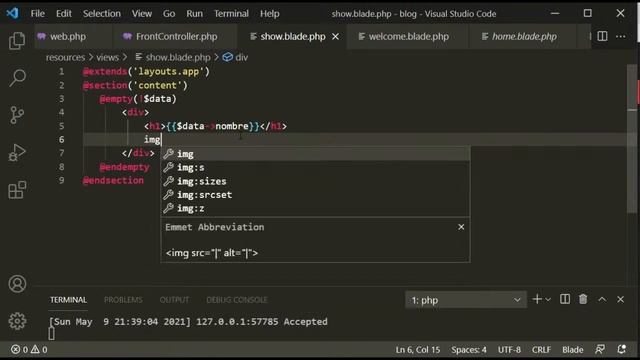 DESARROLLO DE UN BLOG CON LARAVEL CASO PRÁCTICO PARTE II- LIVE 6 смотреть онлайн
