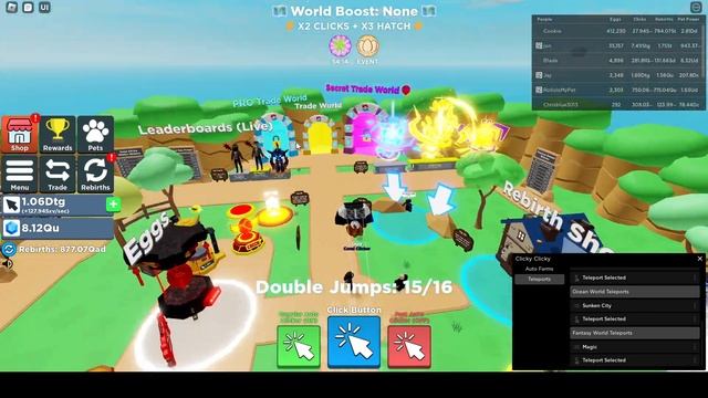Clicker Simulator Roblox Hack Script pastebin 2023 (Part 2) смотреть онлайн