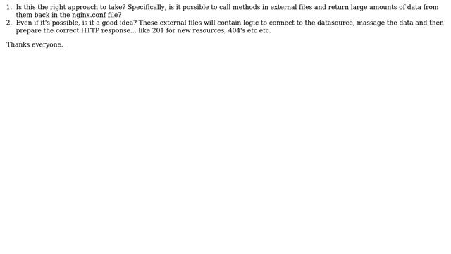 Software Engineering: proper way to design REST interface with nginx lua. (2 Solutions!!) смотреть онлайн