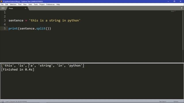 Python Intermediate I Tutorial 8 - How to Split a String смотреть онлайн