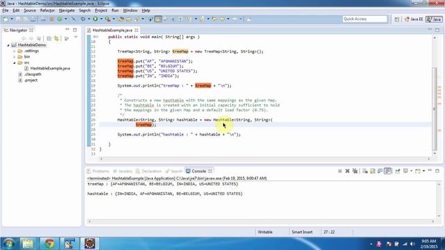 Hashtable constructor which accepts Map | Java Collection Framework смотреть онлайн