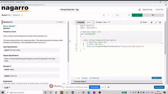 Test: Nagarro Hiring Coding Test for Java Software Engineer Online Interview смотреть онлайн