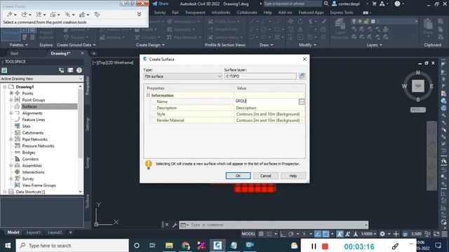 Creating a Surface using grid elevations in Autodesk Civil 3D смотреть онлайн