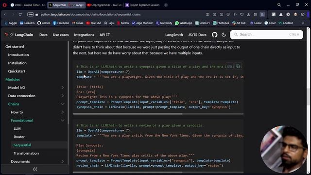 LangChain tutorial # 4 | LLM Chain & Sequential Chain | Use Multiple Prompts in Sequence смотреть онлайн