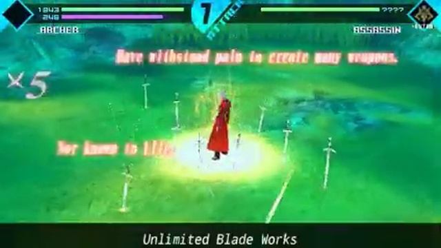 Fate/Extra Archer Unlimited Blade works.avi смотреть онлайн