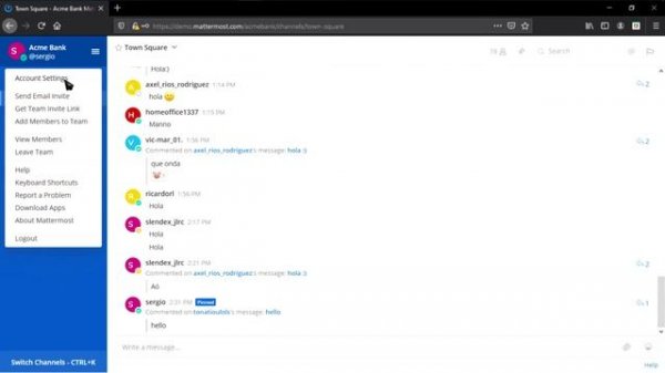 Mattermost - tutorial