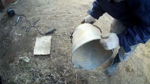 усиленное (окованное) ведро для колодца