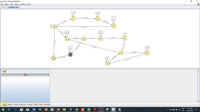 Simulation of Turing machine in JFlap смотреть онлайн