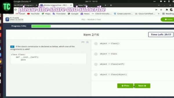 python essentials part 2 module 1 to 4 Test Answers | python programming cisco free certified cours