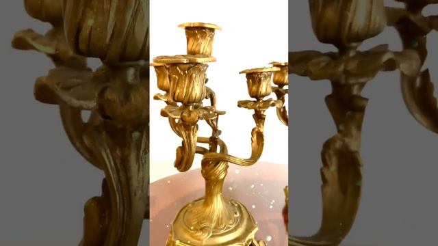 Канделябры антикварные парные бронза тяжелые смотреть онлайн
