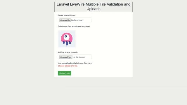 Laravel Livewire | Multiple Files Upload with Validation смотреть онлайн