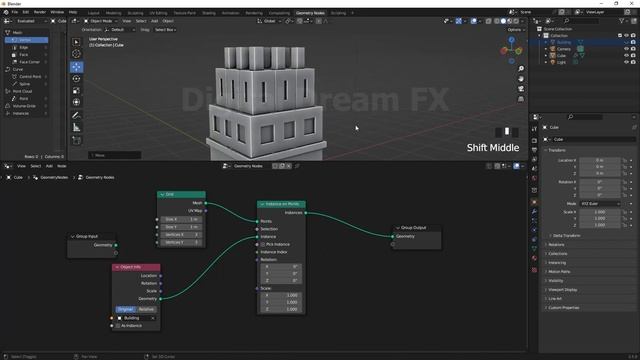 Blender 3.5 Geometry Nodes Fundamental Tutorial Episode - 2I #beginners #blender #hindi смотреть онлайн