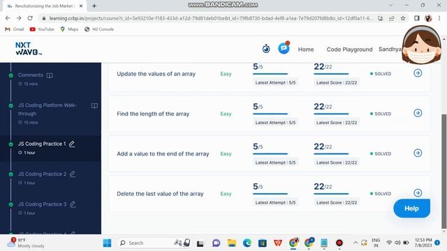 Arrays and Objects | JS Coding Practice 1 Answers | JavaScript | NxtWave | INTENSIVE 2.0 смотреть онлайн