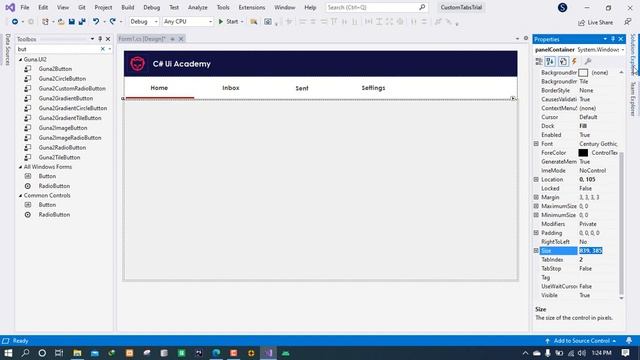Create Custom Tabs using User Controls in Visual C# смотреть онлайн