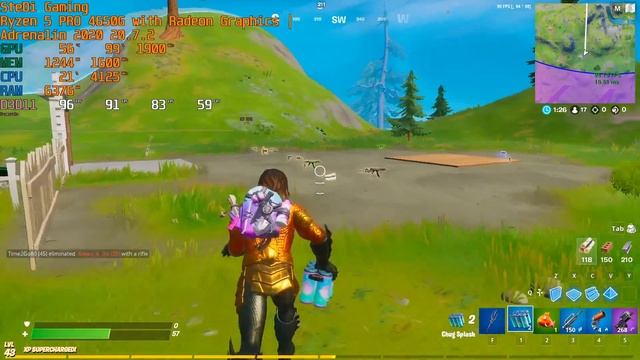 Ryzen 5 Pro 4650G Fortnite Low/Competitive Gameplay Test With Vega 7 Integrated Graphics смотреть онлайн