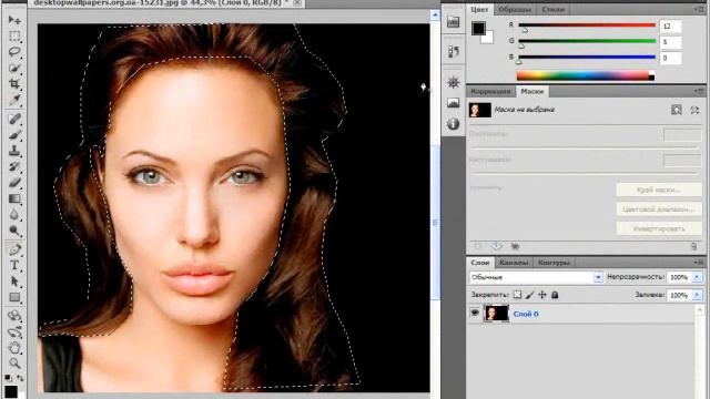 3 урок фотошопа (Меняем цвет волос) смотреть онлайн