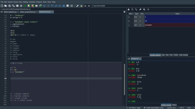 Python Bölüm-4 | Temel Matematik İşlemleri - 2 Farklı Bölme İşlemi Metodu смотреть онлайн