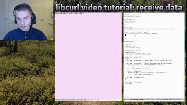 libcurl video tutorial: receive data смотреть онлайн