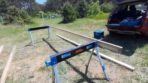 Тестируем металлические компактные строительные козлы Toua