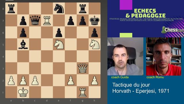 Tactique du jour #124 = Horvath - Eperjesi, 1971 *** смотреть онлайн