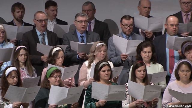 Пение «Утро чуть брезжит» - Хор Глория смотреть онлайн