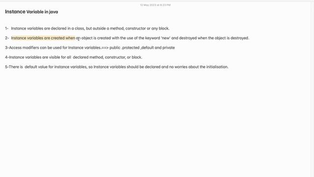 JAVA BASICS-4||Instance variables in java || Why we use it смотреть онлайн