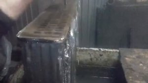Чистка сот меднолатунного радиатора охлаждения двигателя