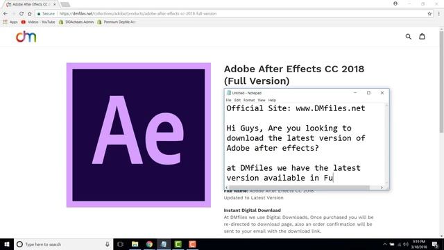 Adobe After Effects CC 2018 Full Version Direct Download смотреть онлайн