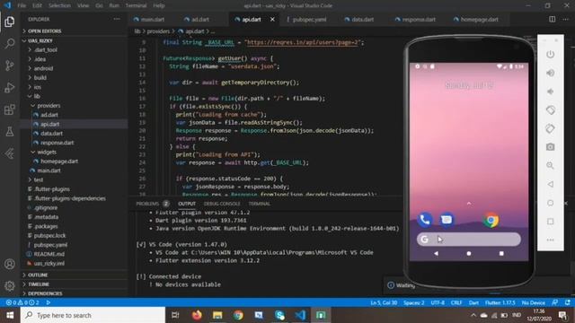Tutorial flutter, membuat aplikasi menggunakan API. смотреть онлайн