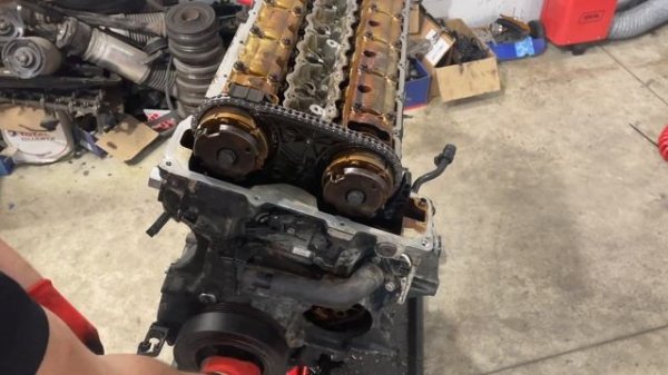 Замена двигателя и цепи ГРМ. BMW E60 N53b30