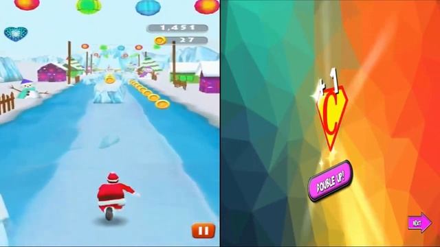 Run Santa Run Endless vs Princess Cat Lea Run смотреть онлайн