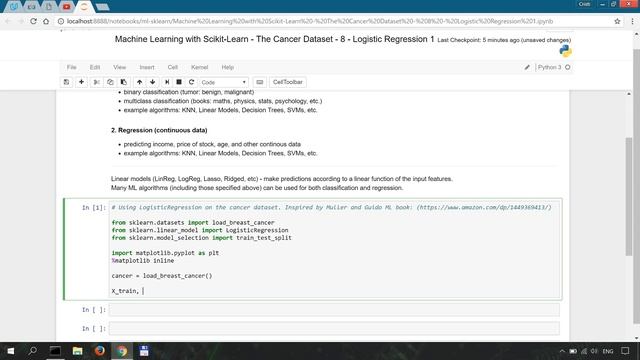 Machine Learning with Scikit-Learn - Part 8 - Logistic Regression 1 смотреть онлайн