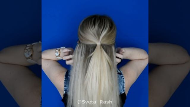 КРАСИВЫЙ ОБЪЕМНЫЙ ХВОСТ ЗА 1 МИНУТУ ВМЕСТО ОБЫЧНОГО ХВОСТА || EASY VOLUME PONYTAIL смотреть онлайн