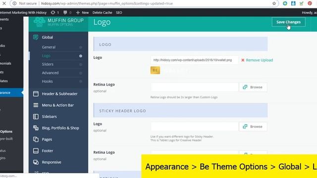 How To Change Logo In Betheme | BeTheme Tutorial смотреть онлайн