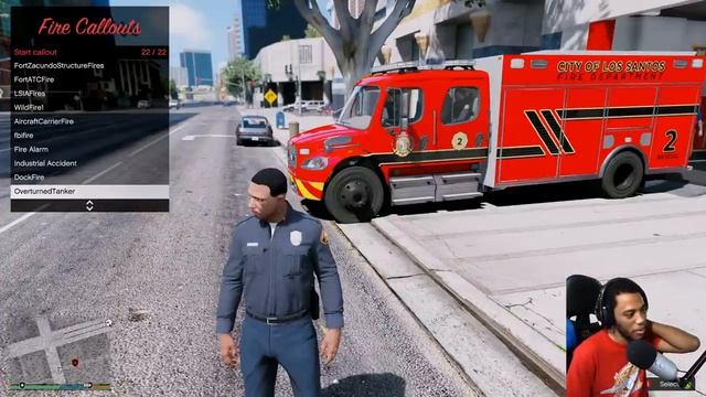 GTA 5 Firefighter Mod New Firehouse & Rescue Responding To Emergency Calls (LSPDFR Fire Callouts) смотреть онлайн