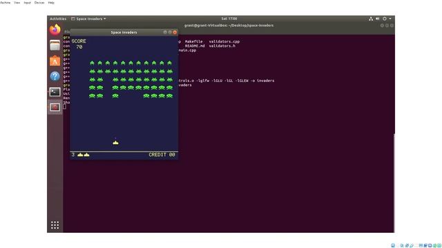 Space Invaders in C++ with OpenGL смотреть онлайн