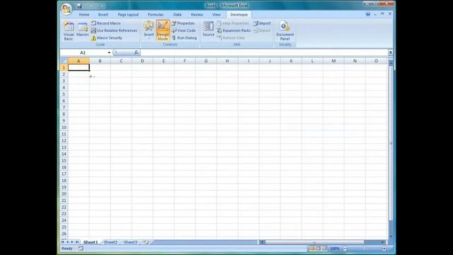 Using Barcode ActiveX in Excel 2007 смотреть онлайн