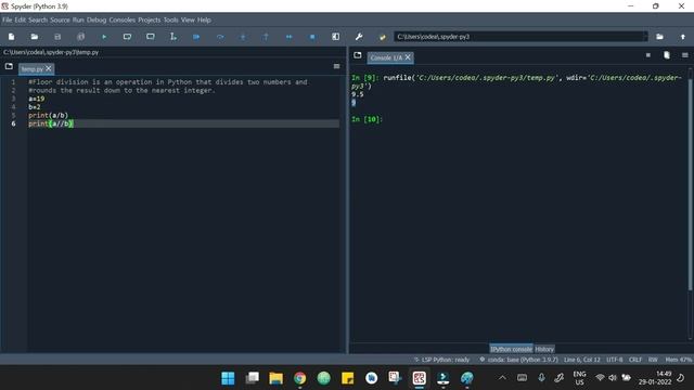 Python Operators - Floor Division | codeayan смотреть онлайн